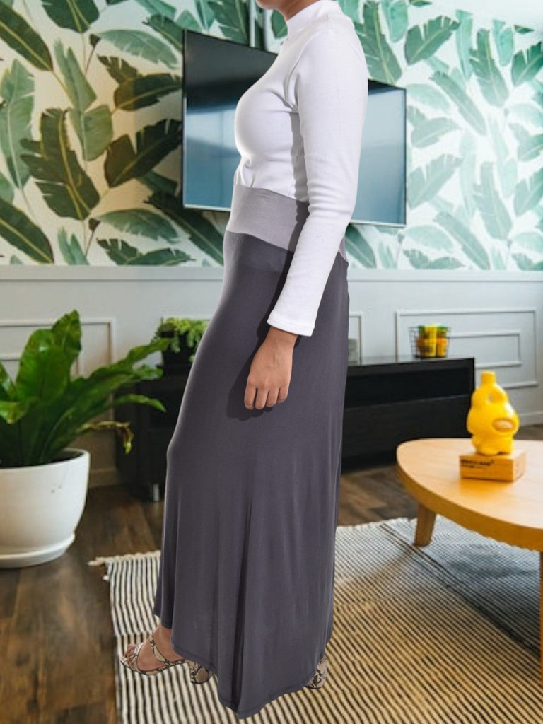 Ladies Grey Maxi Skirt - StylePhase SA