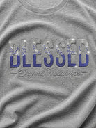 Ladies Grey Rhinestone Long Length Sweatshirt Dress - StylePhase SA
