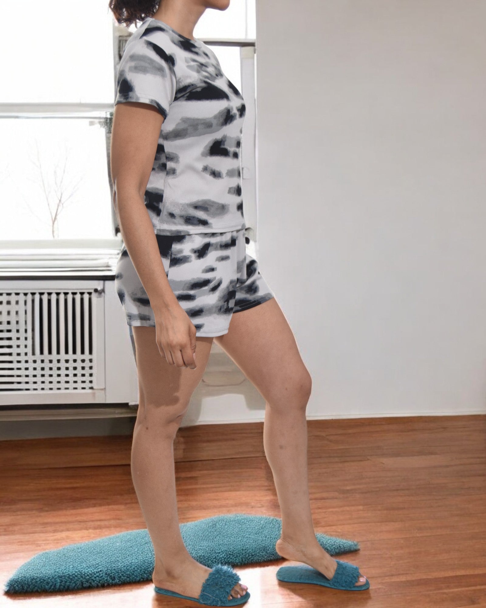 Ladies Grey Tie Dye Pj Set - StylePhase SA