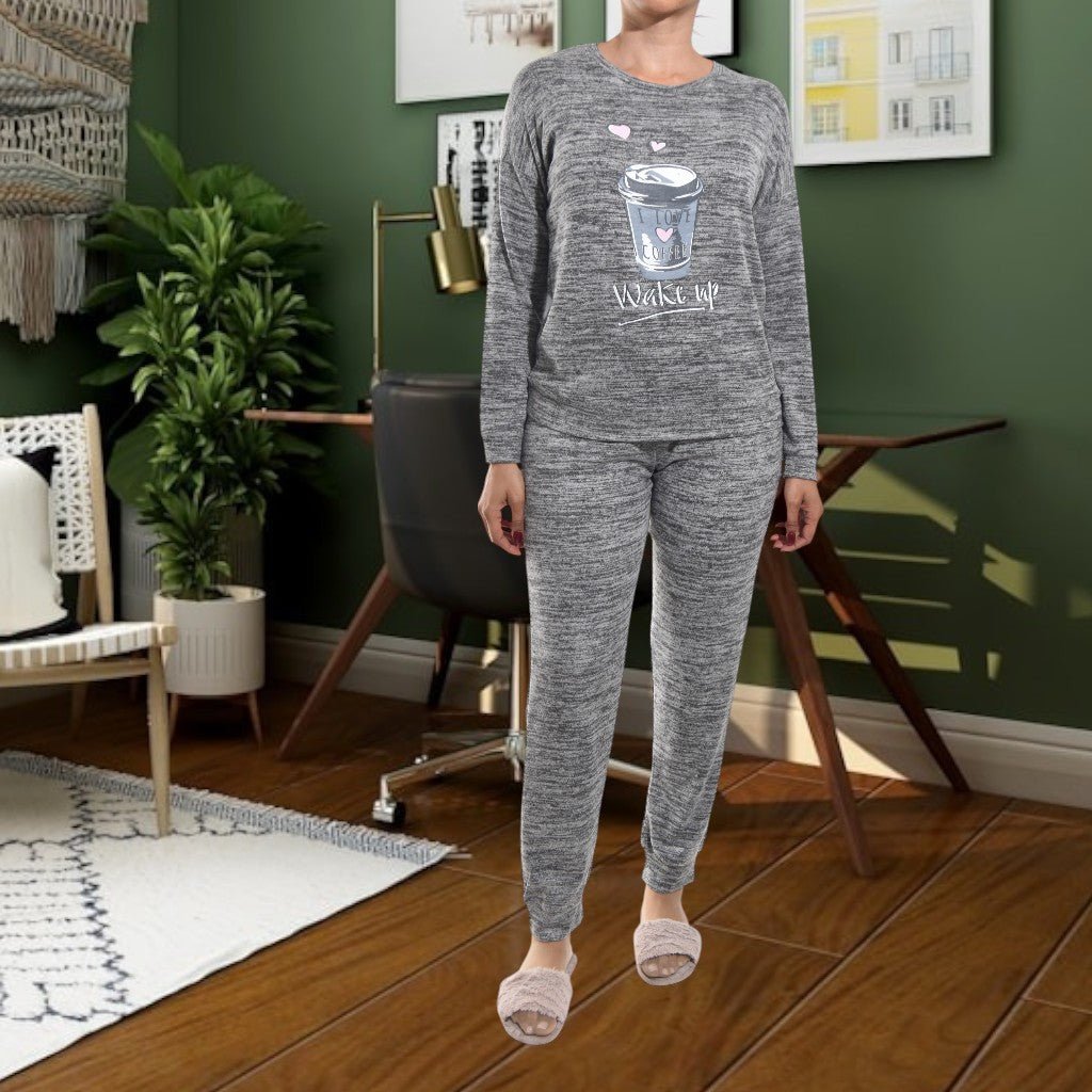Ladies Grey Wake Up Pj Set - StylePhase SA