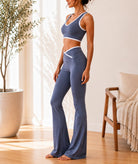 Ladies Grey Wide Leg Two-Piece Activewear Set - StylePhase SA