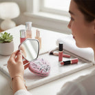 Ladies Heart Embossed Two Side Mirror - StylePhase SA
