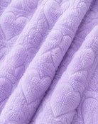 Ladies Heart plush PJ Set - Lilac - StylePhase SA
