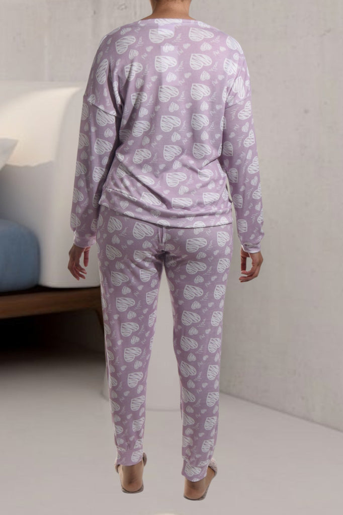 Ladies Heart Print Pj Set - StylePhase SA