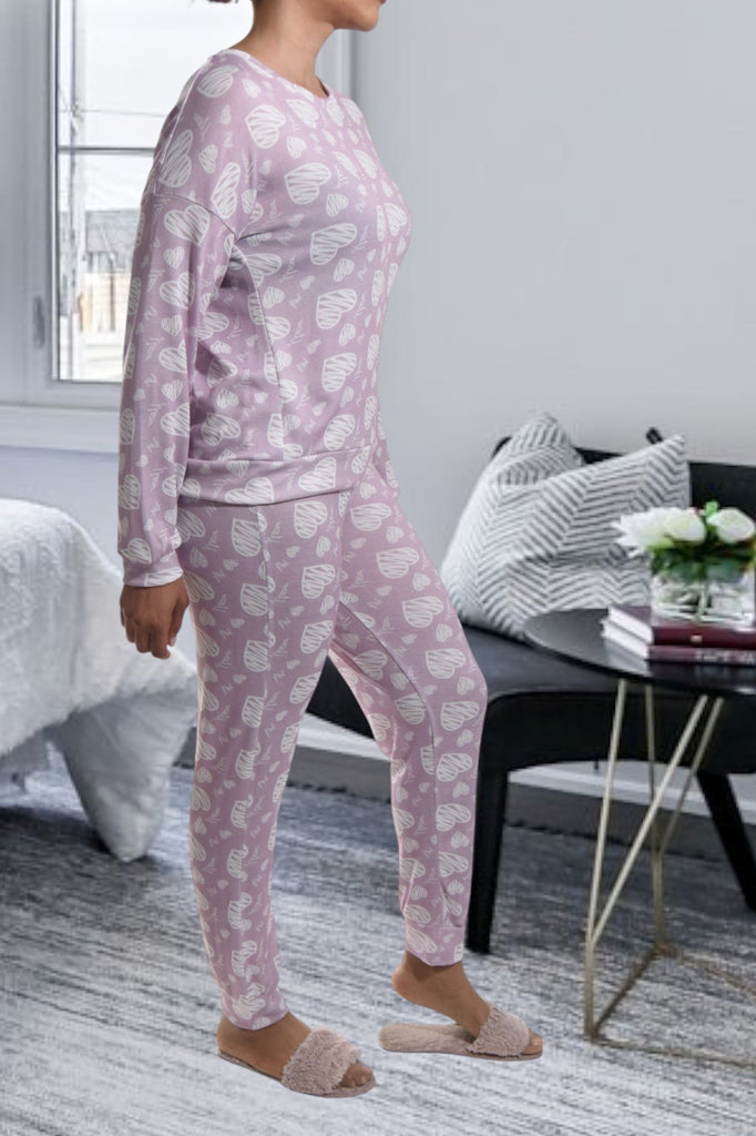 Ladies Heart Print Pj Set - StylePhase SA