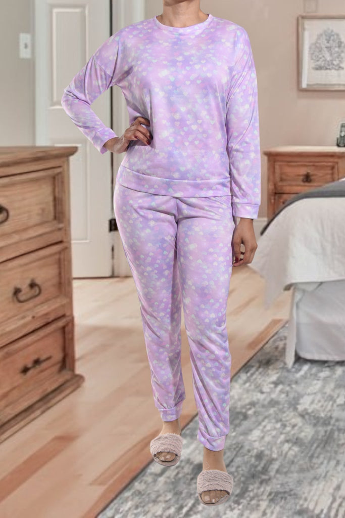 Ladies Heart Print Pj Set - StylePhase SA
