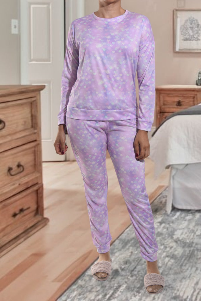 Ladies Heart Print Pj Set - StylePhase SA