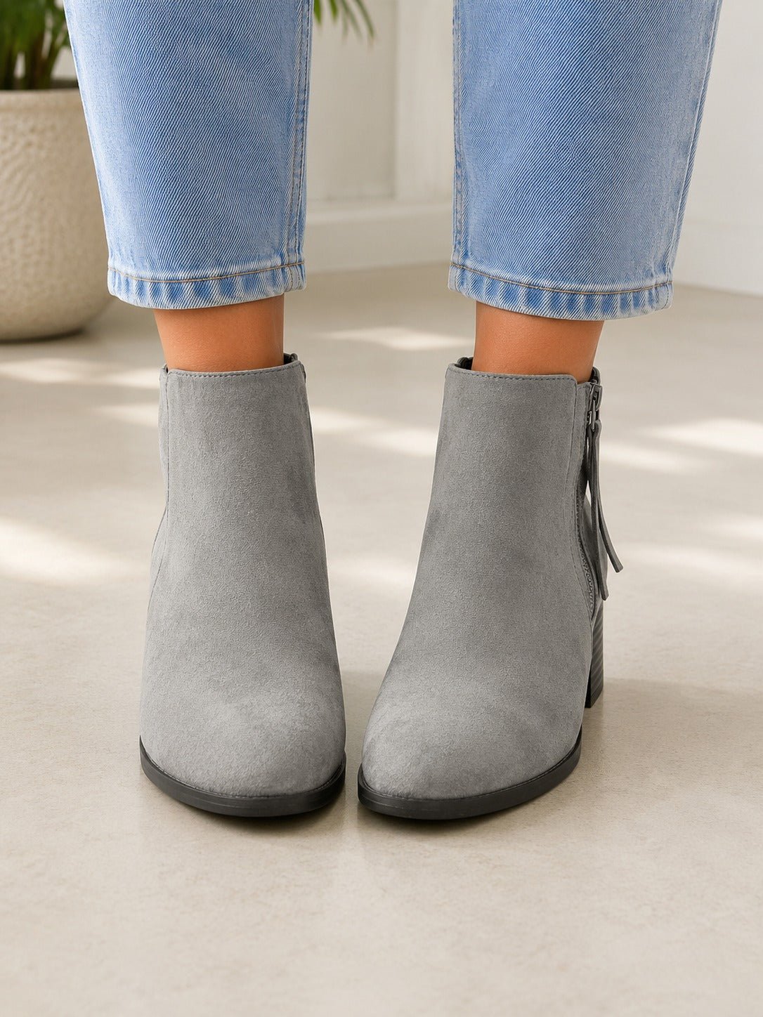 Ladies Katanya Grey Boots - StylePhase SA