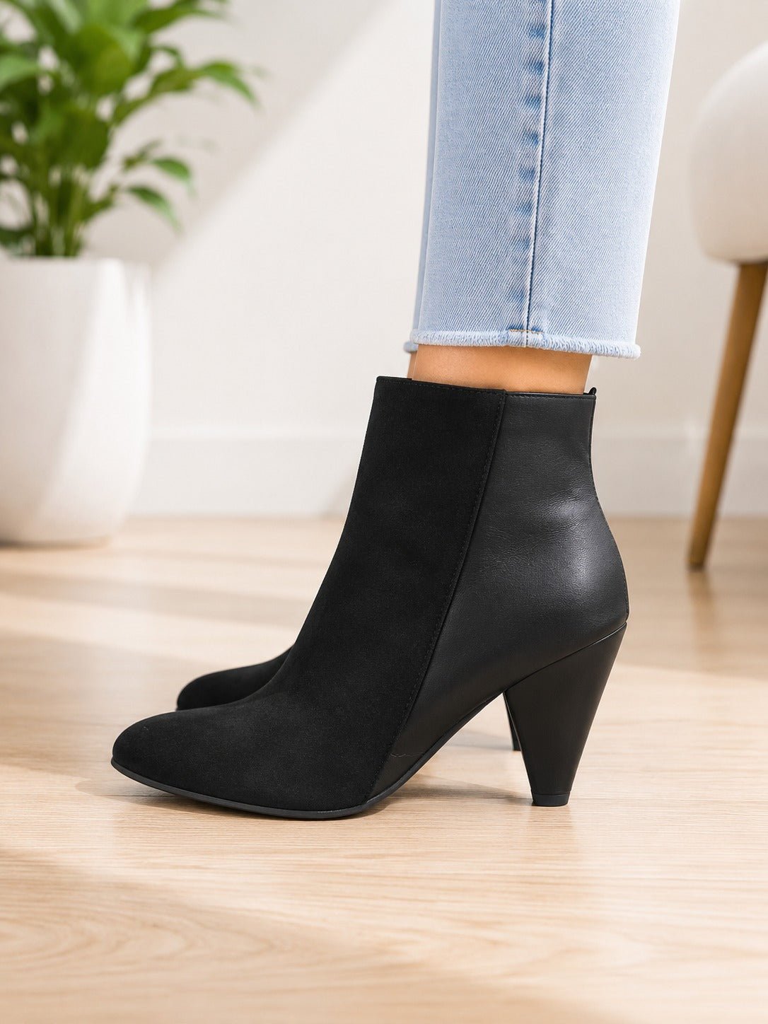 Ladies Kaylee Black Heel Boot - StylePhase SA