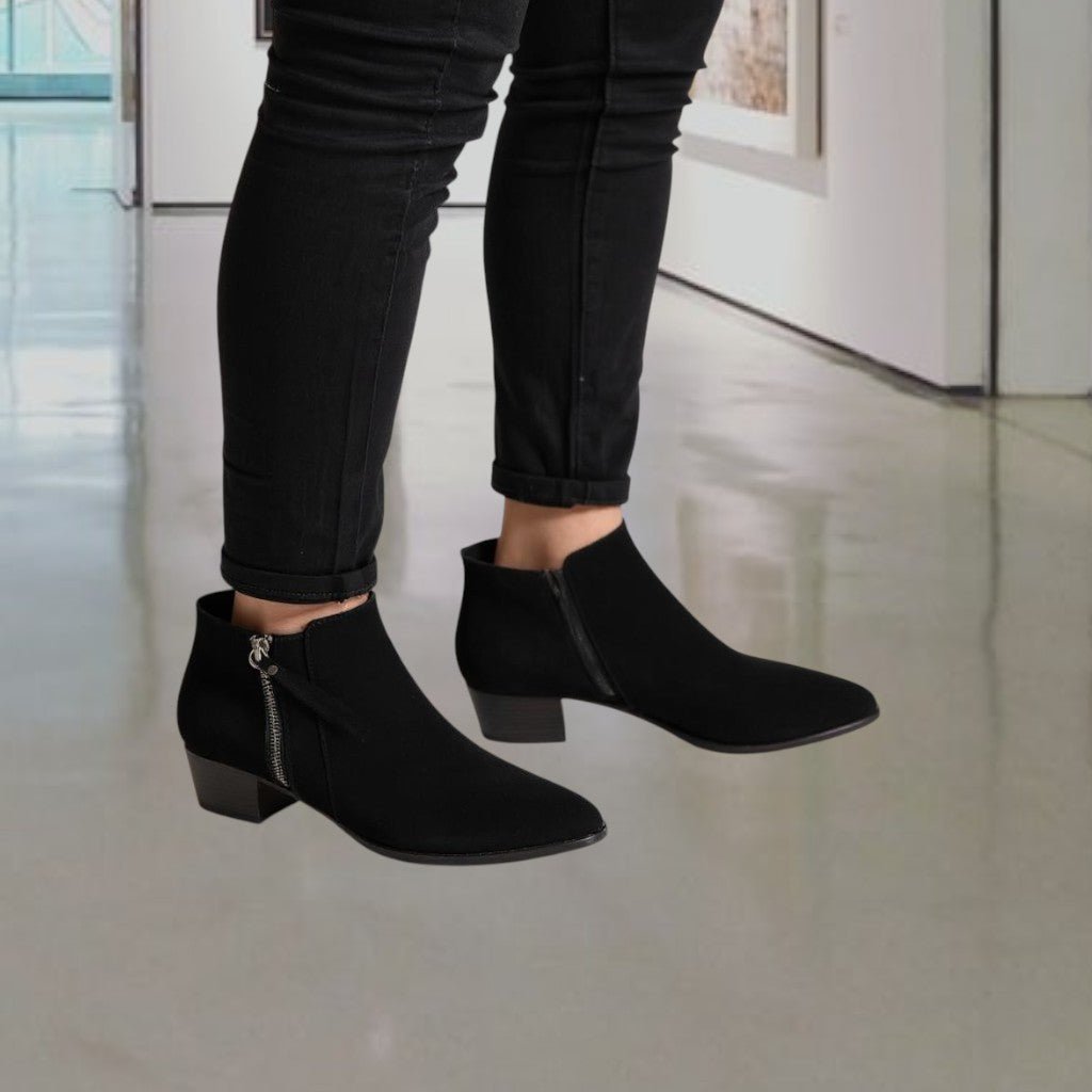 Ladies Ketanya Black Boots - StylePhase SA