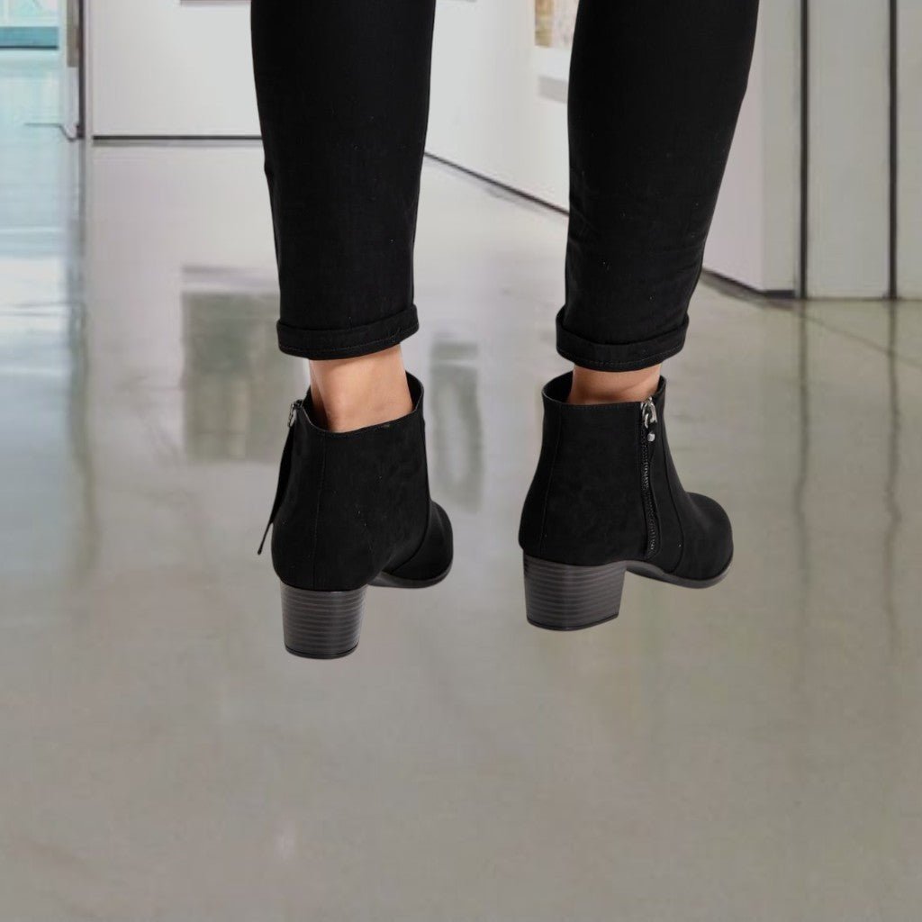 Ladies Ketanya Black Boots - StylePhase SA
