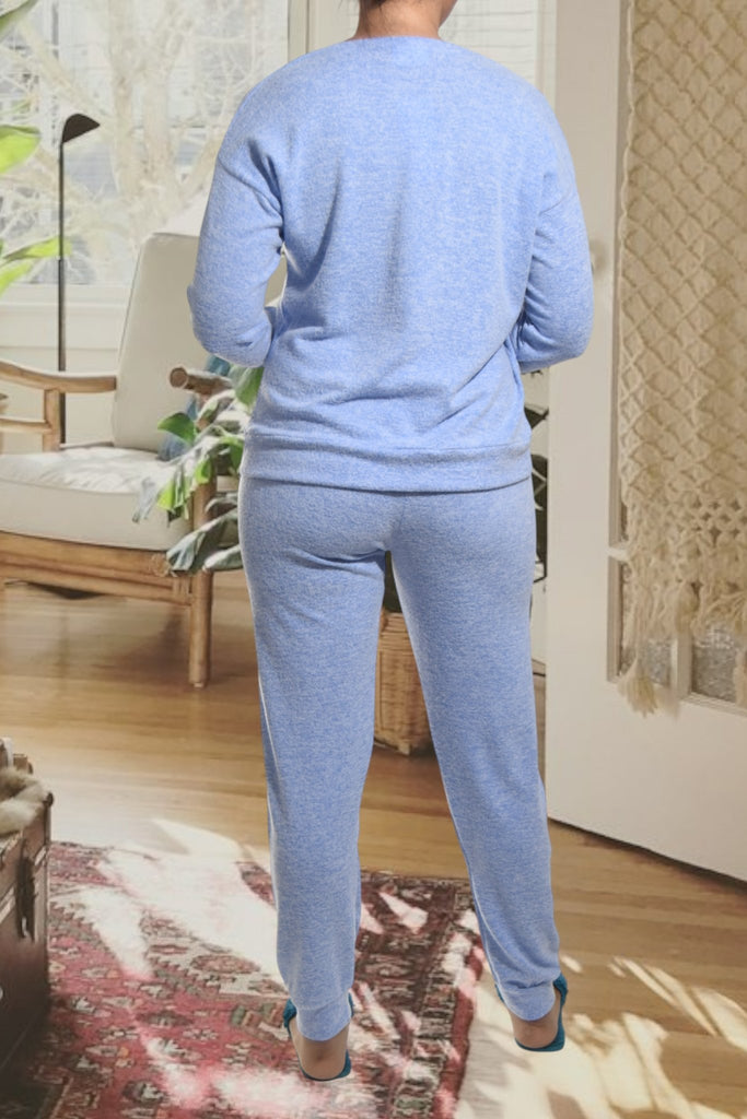 Ladies Knit Printed Pyjama Set - Love Every Day - StylePhase SA