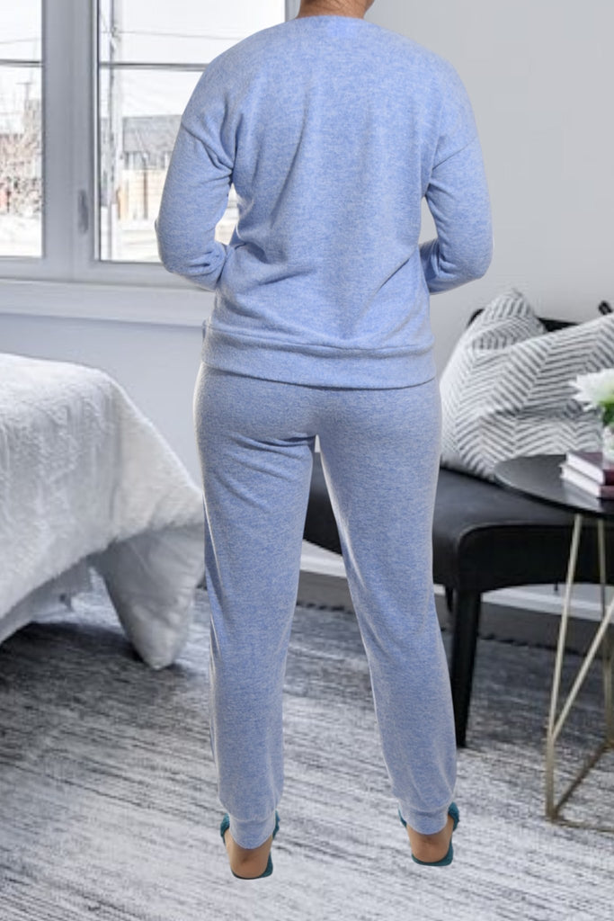 Ladies Knit Printed Pyjama Set - Wild Love - StylePhase SA
