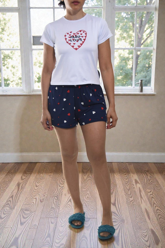 Ladies Knit Shorty Pj Set - Fabulous - StylePhase SA