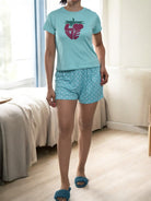 Ladies Knit Shorty Pj Set - Love - StylePhase SA