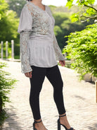 Ladies Lace Grey Top - StylePhase SA