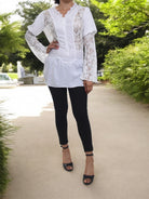 Ladies Lace White Top - StylePhase SA