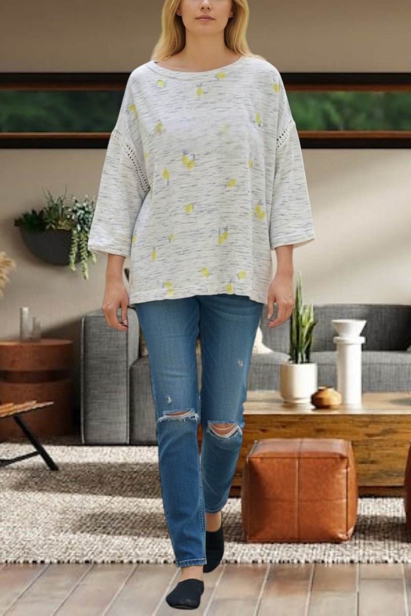 Ladies Lemon Print Top - StylePhase SA