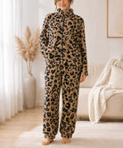 Ladies Leopard Print Zip Pj Set - StylePhase SA
