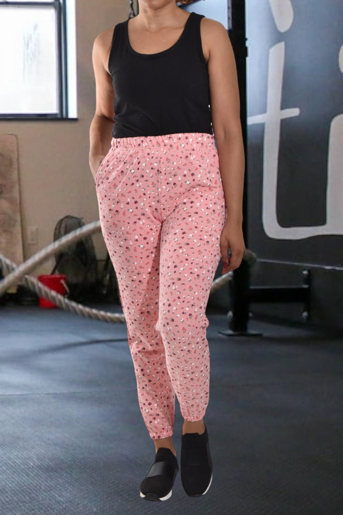 Ladies Letter Graphic Floral Track Pants - StylePhase SA