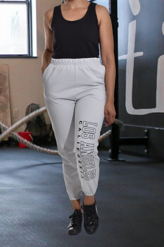 Ladies Letter Graphic Grey Track Pants - StylePhase SA