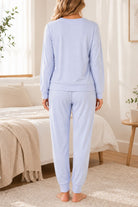 Ladies Light Blue Star Pj Set - StylePhase SA