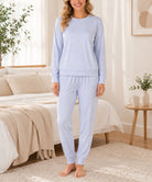 Ladies Light Blue Star Pj Set - StylePhase SA