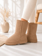 Ladies Light Brown Ankle Warm Shoes - StylePhase SA