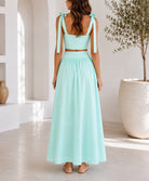Ladies Light Green Maxi Two-Piece Set - StylePhase SA