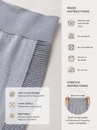 Ladies Light Grey Activewear Tights - StylePhase SA
