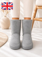 Ladies Light Grey Ankle Warm Shoes - StylePhase SA