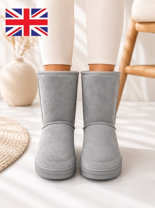 Ladies Light Grey Ankle Warm Shoes - StylePhase SA