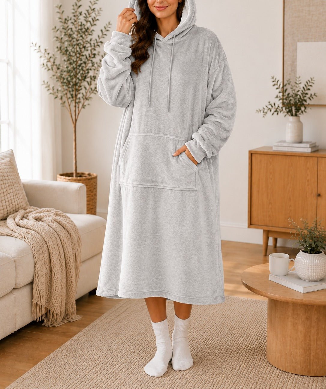 Ladies Light Grey Drawstring Huggers - StylePhase SA