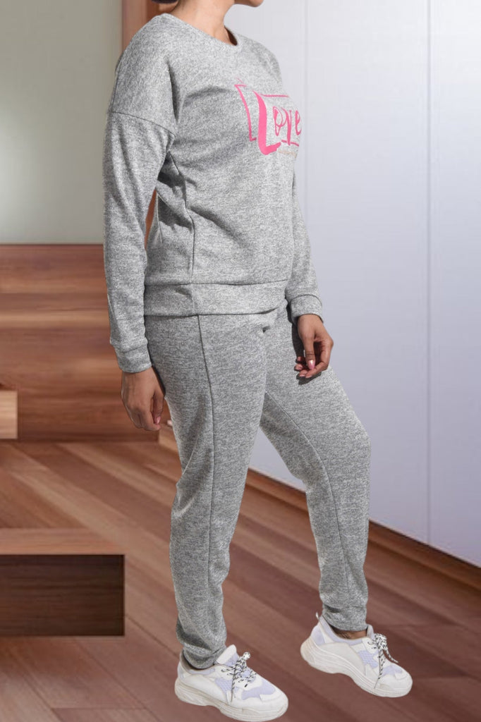 Ladies Light Grey Love Two Piece Set - StylePhase SA