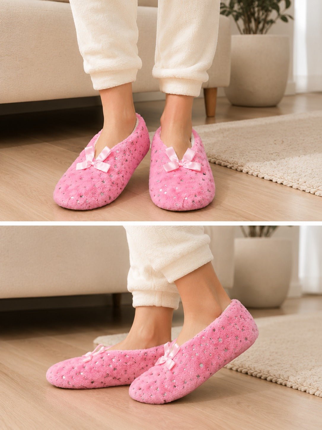 Ladies Light Pink Slipper Socks - StylePhase SA
