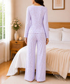 Ladies Lilac And Pink Floral Pyjama - StylePhase SA