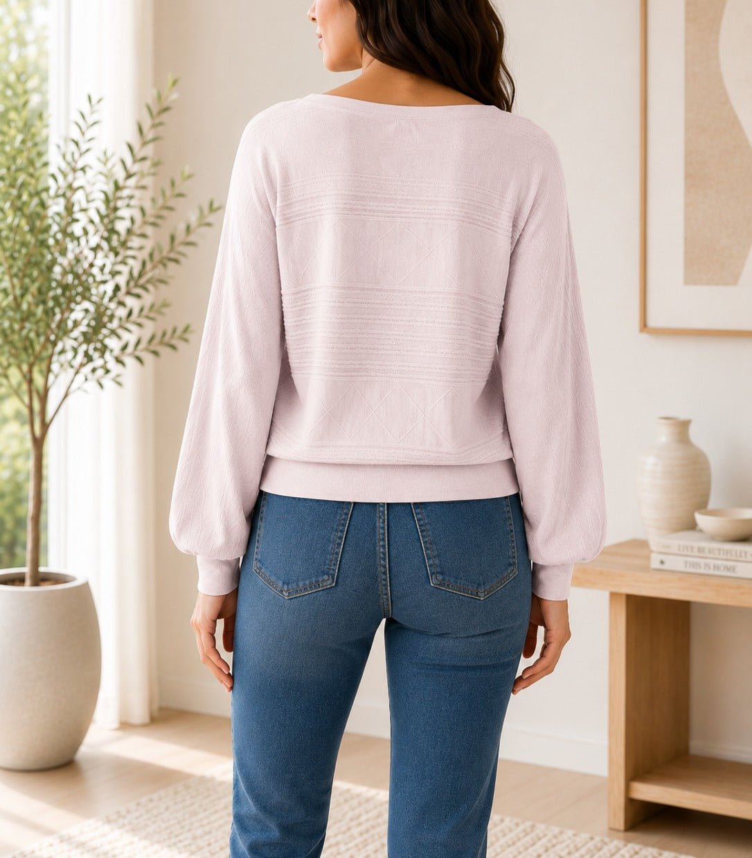 Ladies Lilac Batwing Knit Top - StylePhase SA
