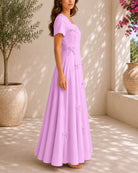 Ladies Lilac Bow Pocket Dress- New Feeling - StylePhase SA