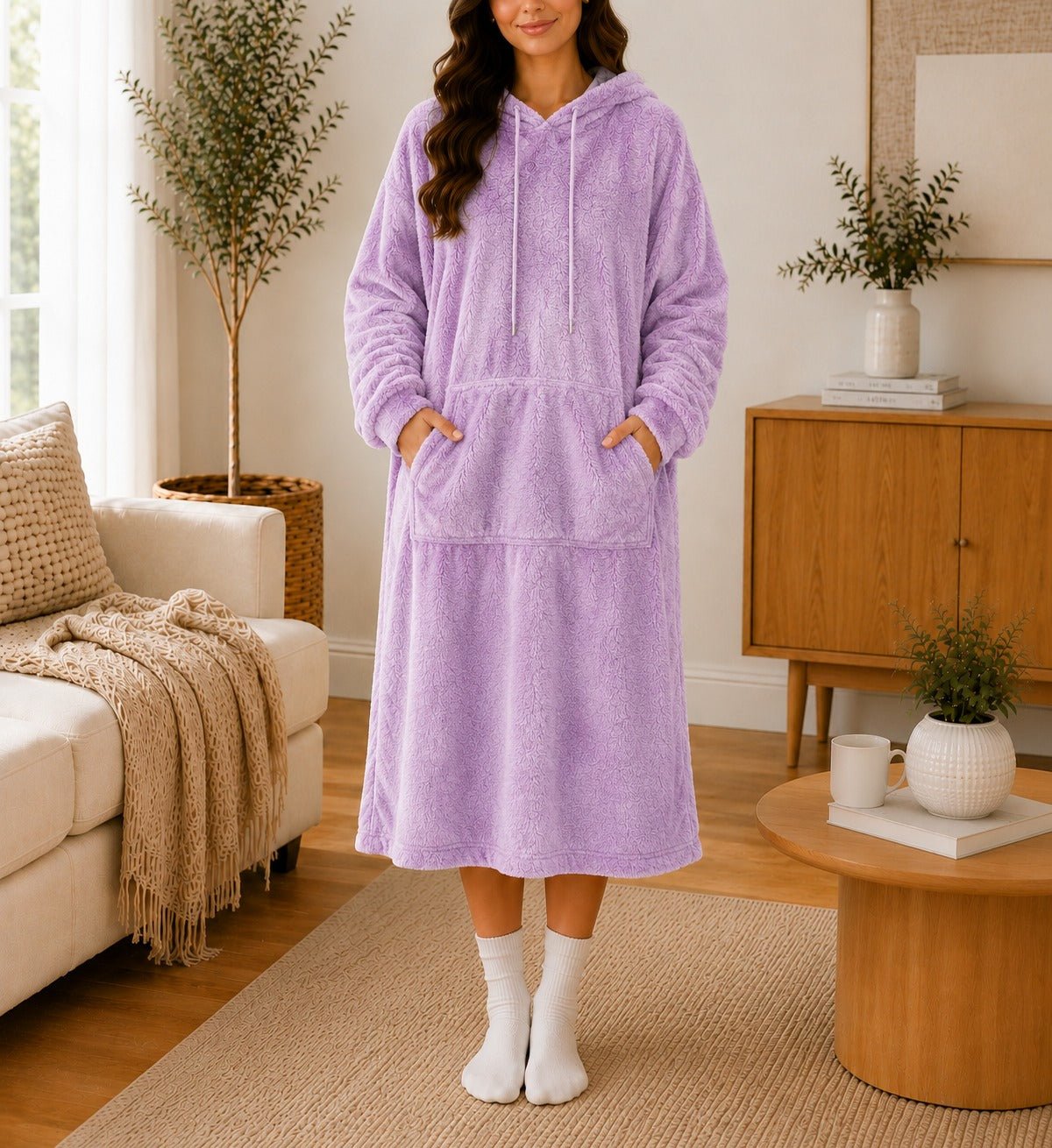Ladies Lilac Drawstring Huggers - StylePhase SA