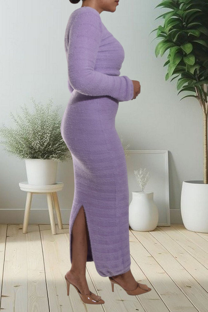 Ladies Lilac Jersey Two Piece Set - StylePhase SA