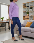 Ladies Lilac Long Sleeve Top - StylePhase SA