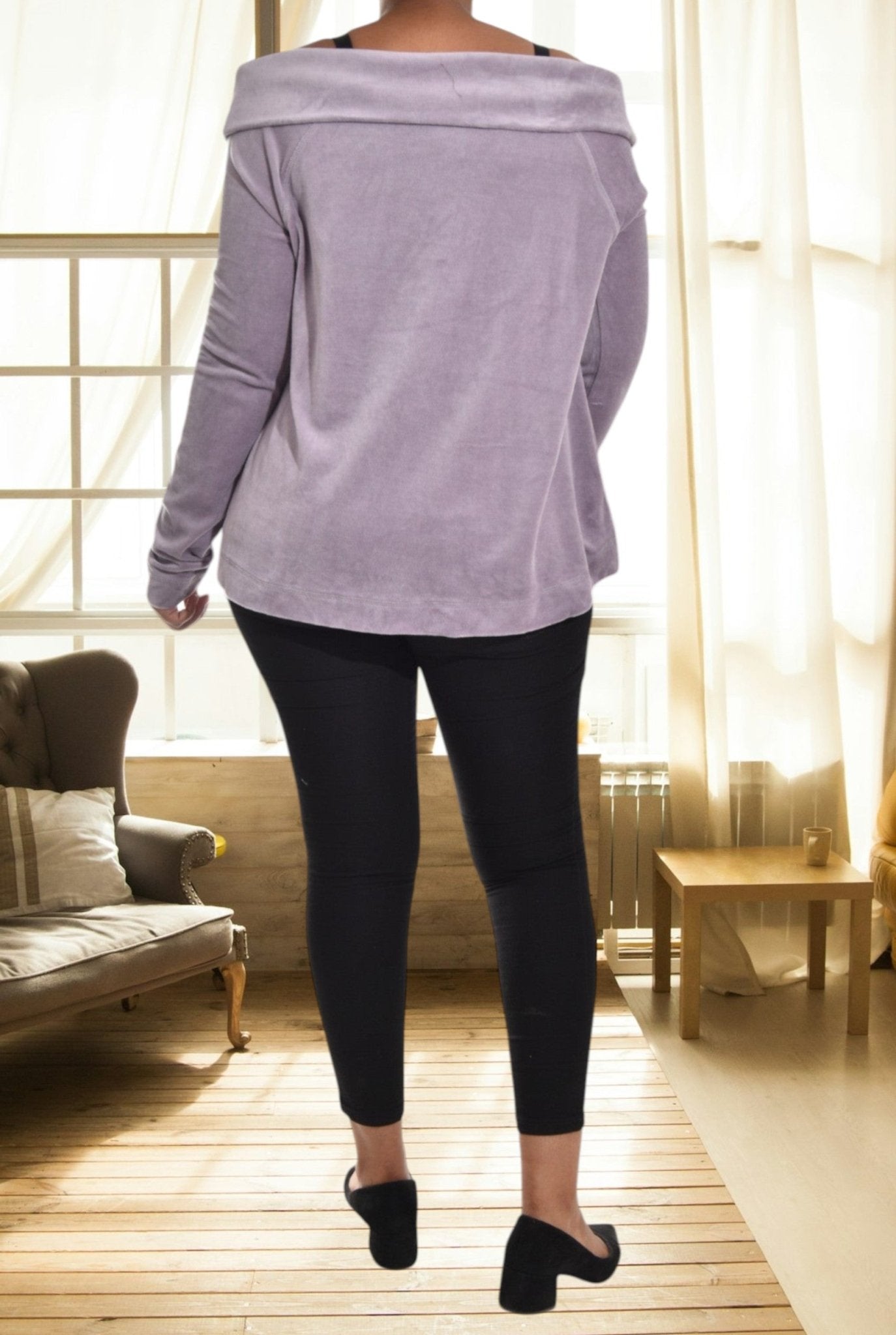 Ladies Lilac Off Shoulder Top - StylePhase SA