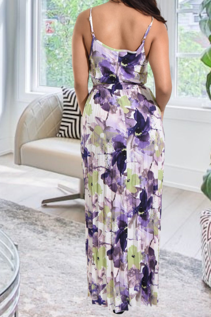 Ladies Lilac Pleated Dress - StylePhase SA