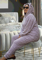 Ladies Lilac Plush Ears Pj Set - StylePhase SA