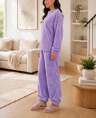 Ladies Lilac Plush Pj Set - StylePhase SA
