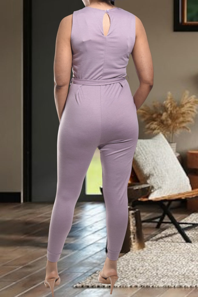 Ladies Lilac Pocket Jumpsuit - StylePhase SA