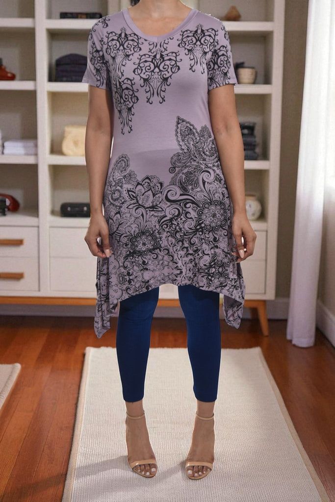 Ladies Lilac Tunic Mini Dress - StylePhase SA