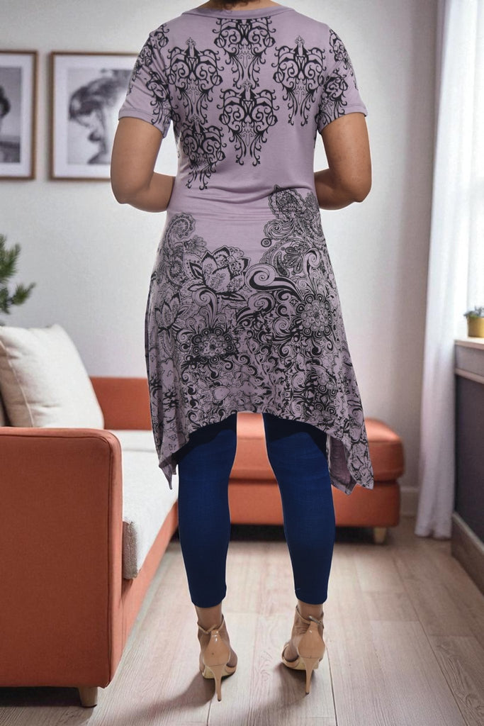 Ladies Lilac Tunic Mini Dress - StylePhase SA