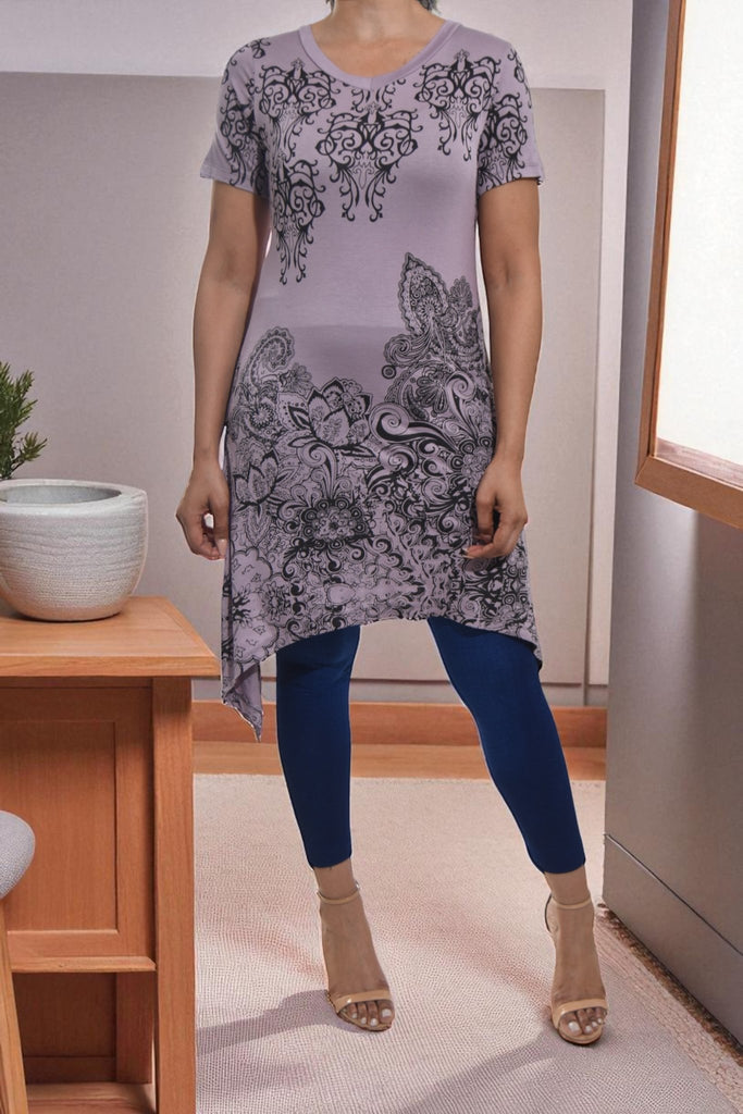 Ladies Lilac Tunic Mini Dress - StylePhase SA