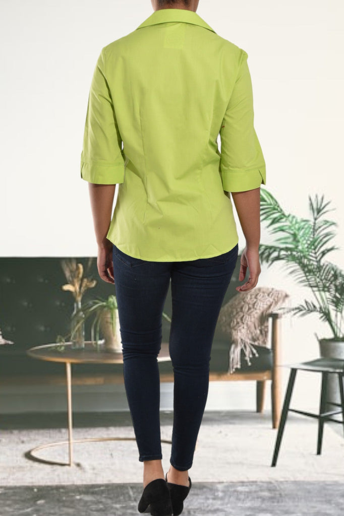 Ladies Lime Button Front Shirt - StylePhase SA